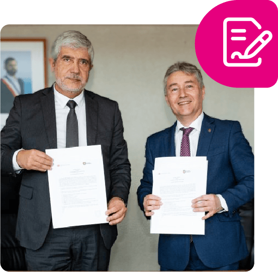 Firma de convenios